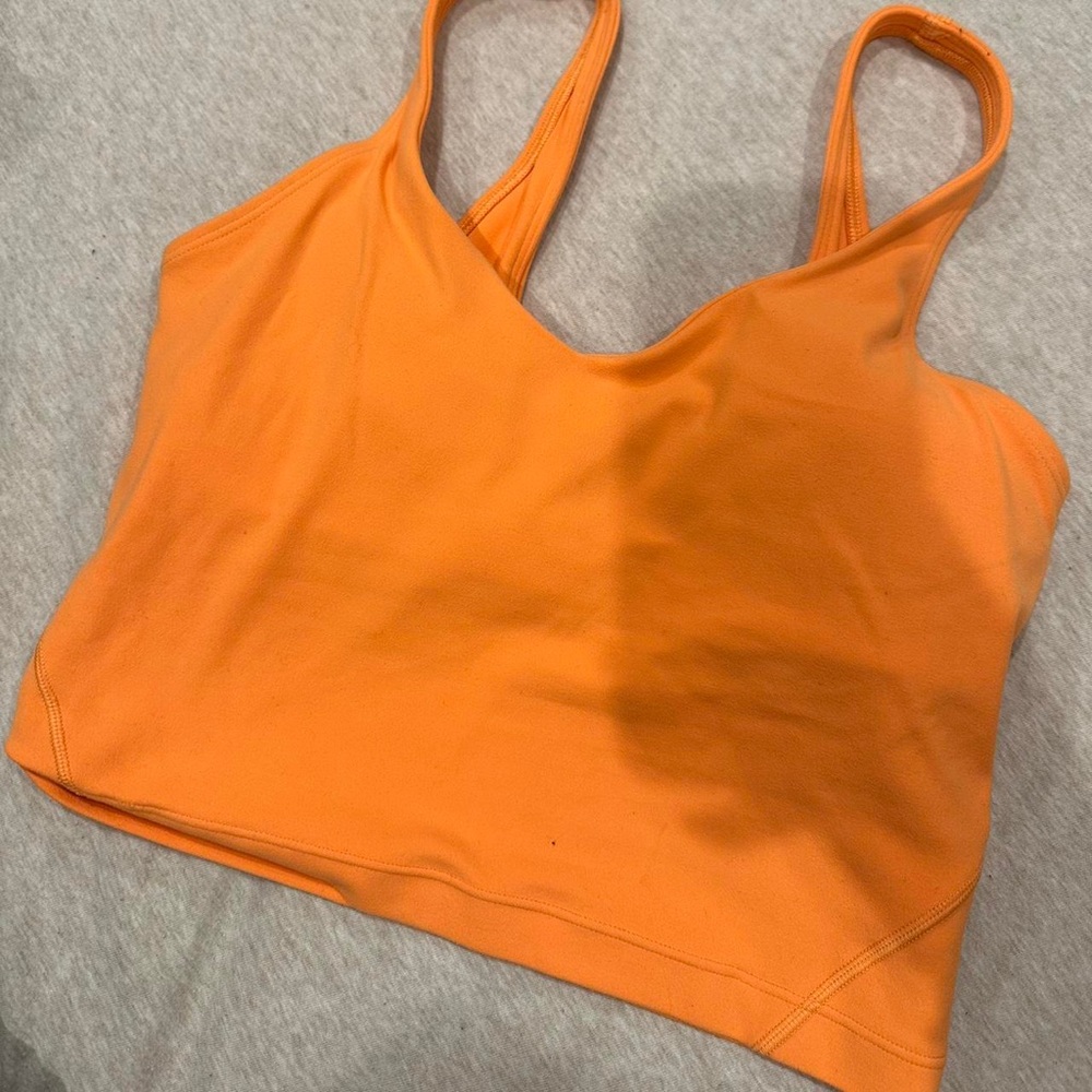 Lululemon Athletica Orange Crop Tank Top - Picture 2 of 2